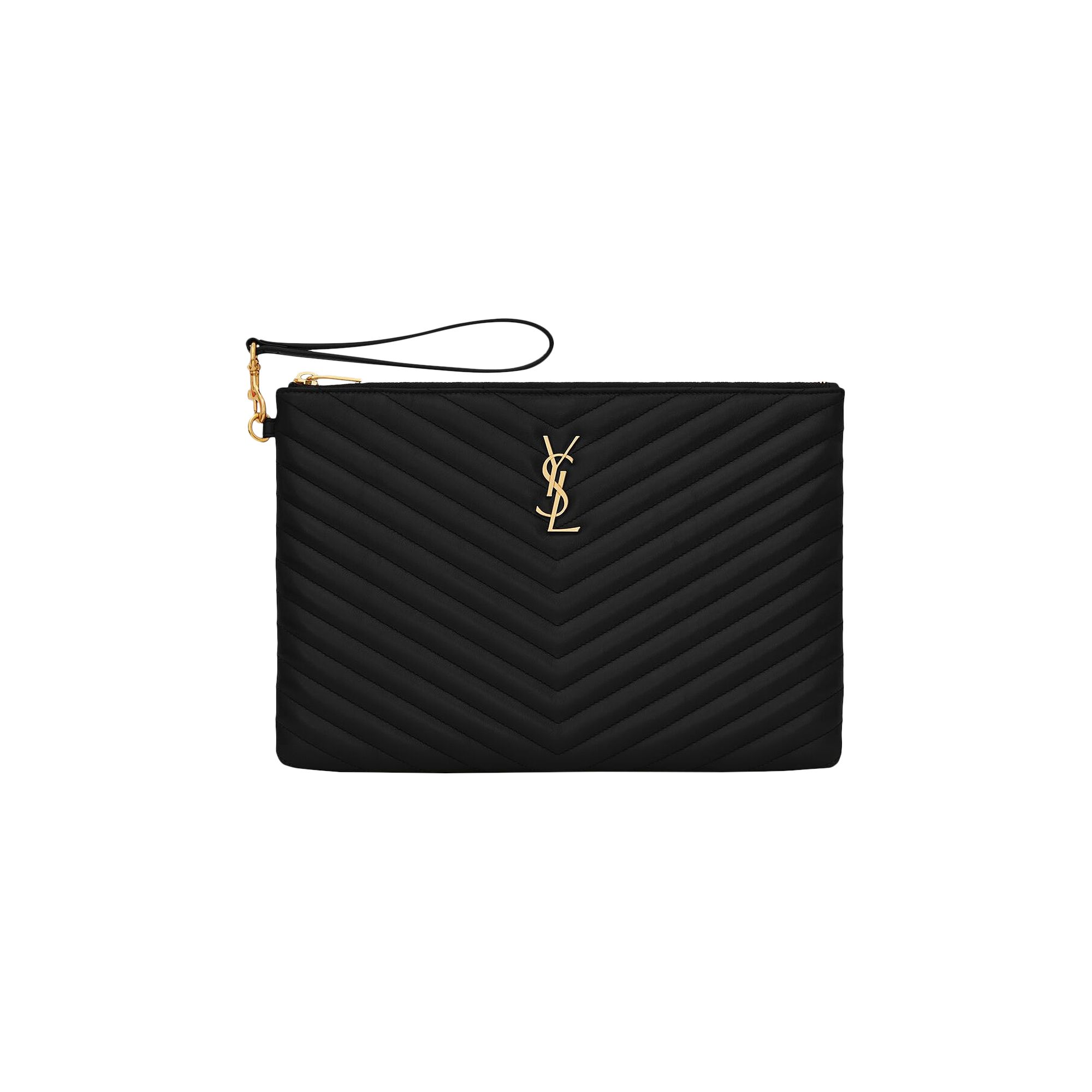 Pre-owned Saint Laurent Tablet Pouch 'black' | Women's Size Onesize