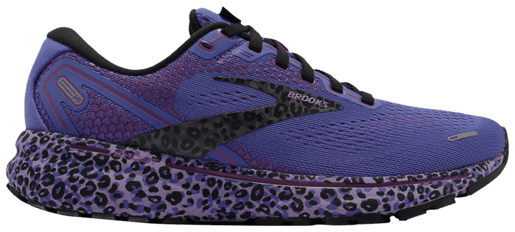 Brooks Wmns Ghost 14 Electric Cheetah Run Wild   Purple Black