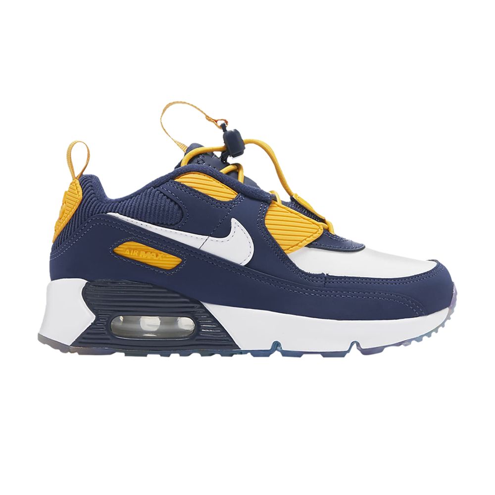 Pre-owned Nike Air Max 90 Toggle Se Ps 'midnight Navy University Gold' | Blue | Kid's Size 3