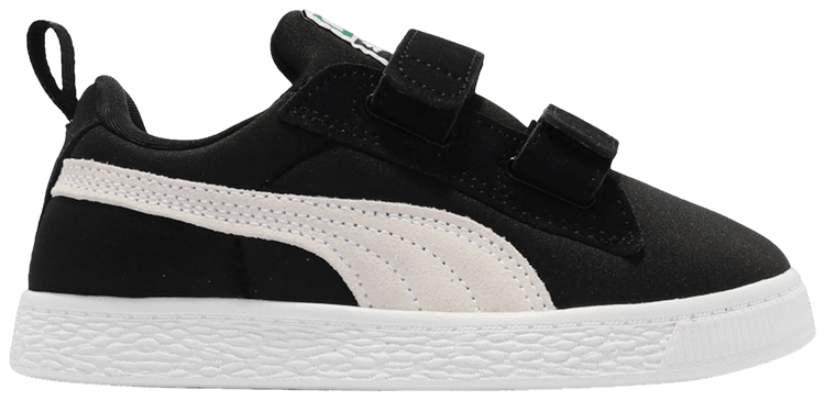 Puma Suede Light Flex V Little Kid Black White