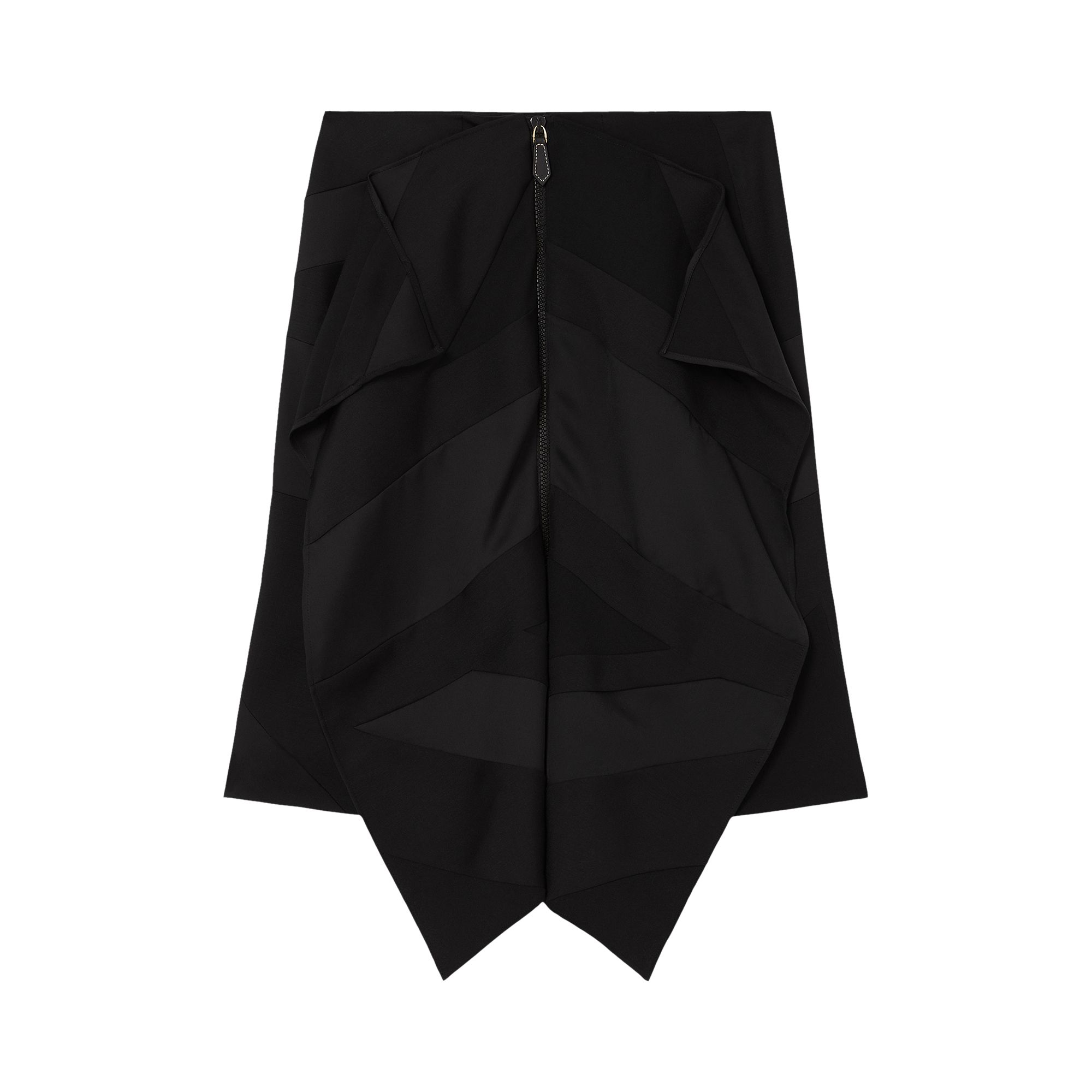 Pre-owned Burberry Flag Intarsia Satin Skirt 'black' | Women's Size 8