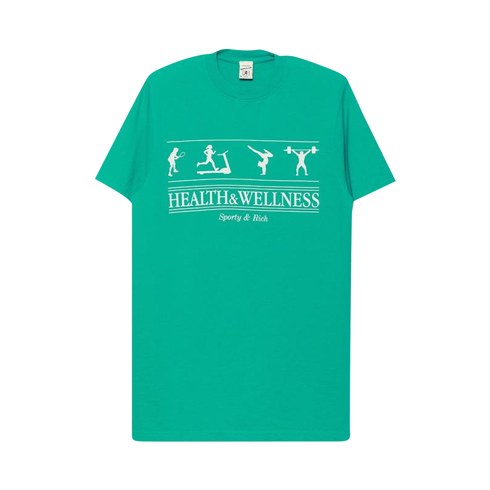 Pre-owned Sporty And Rich Sporty & Rich Health Wellness T-shirt 'turquoise' | Blue | Women's Size L