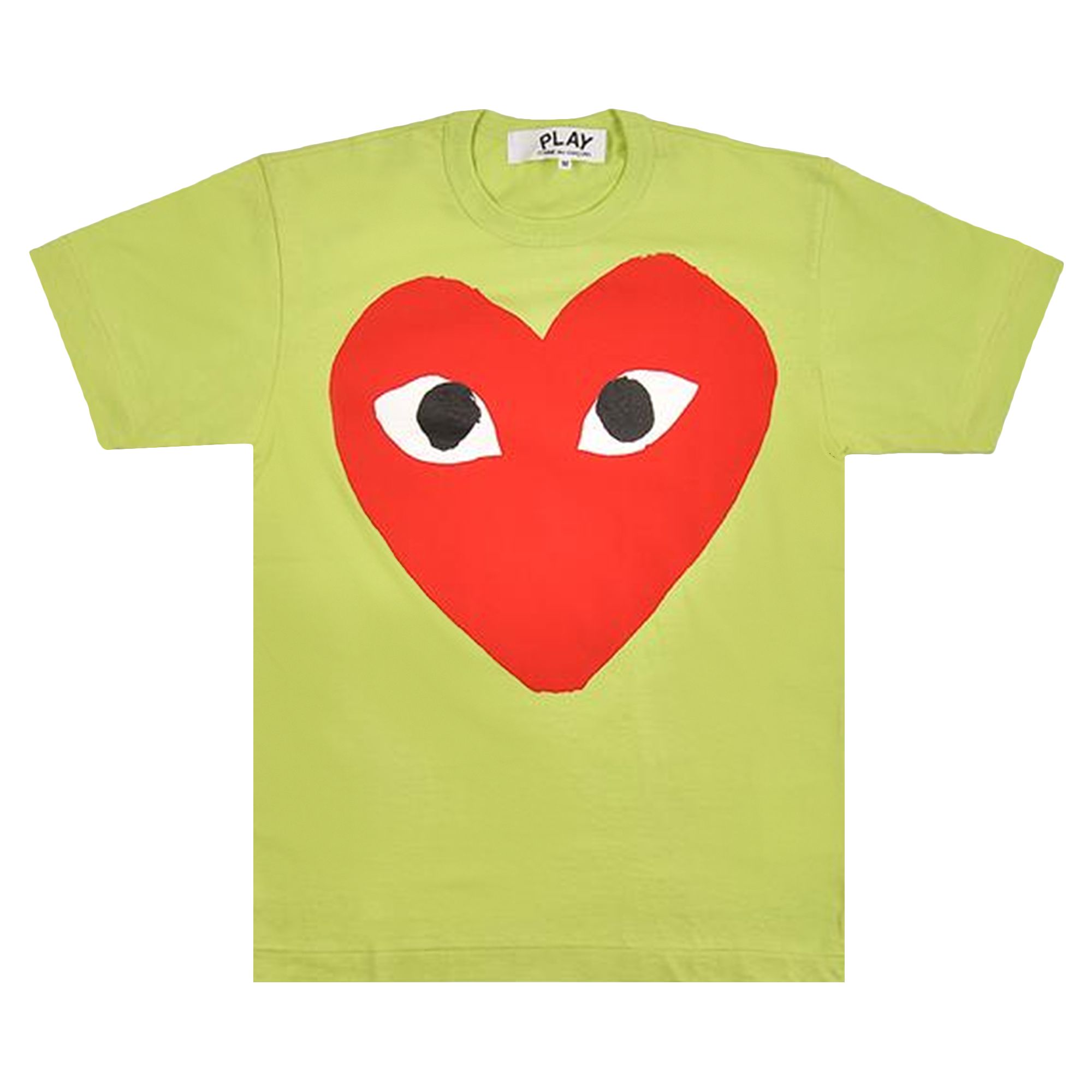 Pre-owned Comme Des Garçons Play Heart T-shirt 'green'