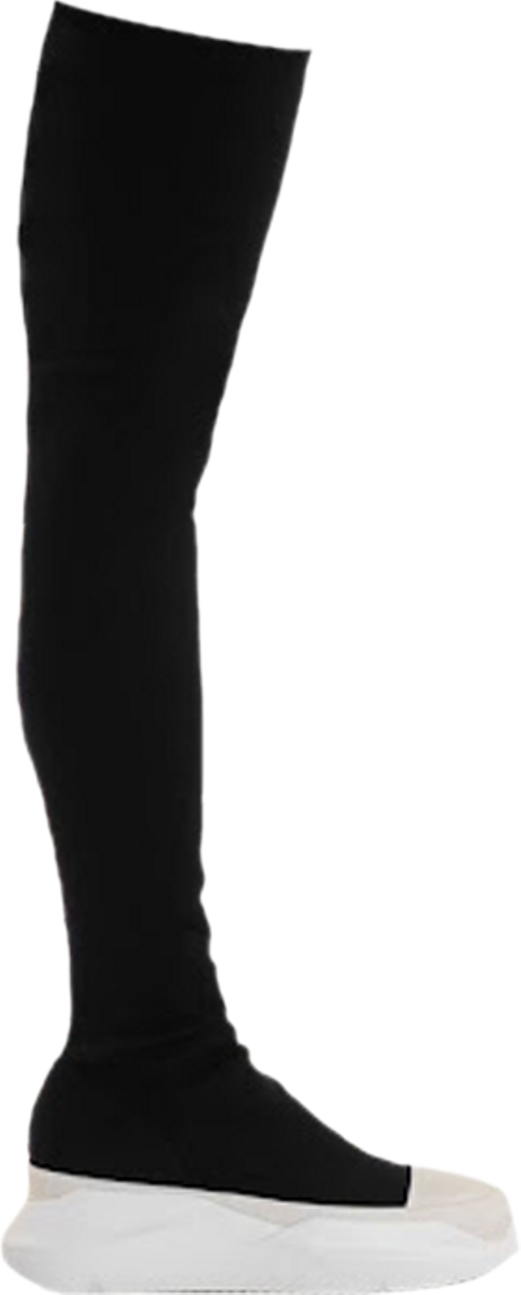 Rick Owens Wmns DRKSHDW Gethsemane Abstract Stocking Boots 'Black Milk'