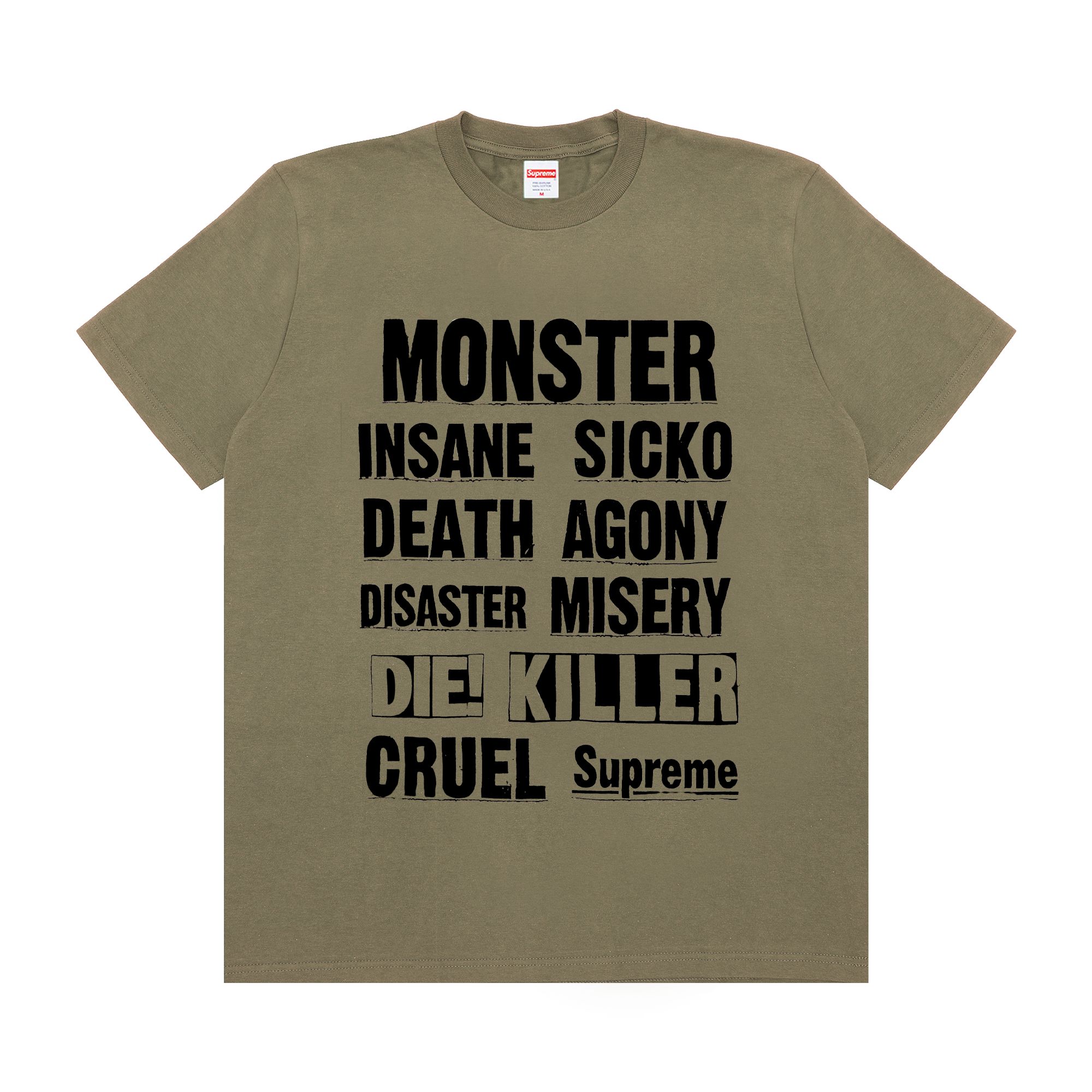 Supreme Monster Tee 'Light Olive' | Green | Men's Size M