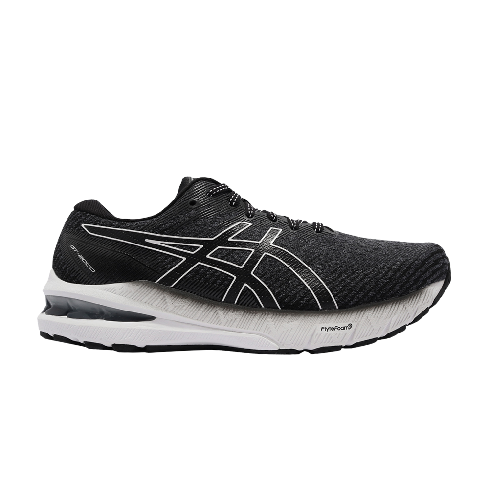 Pre-owned Asics Wmns Gt 2000 10 2e Wide 'black White'
