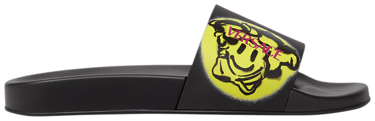 Versace Medusa Smile Slide Black