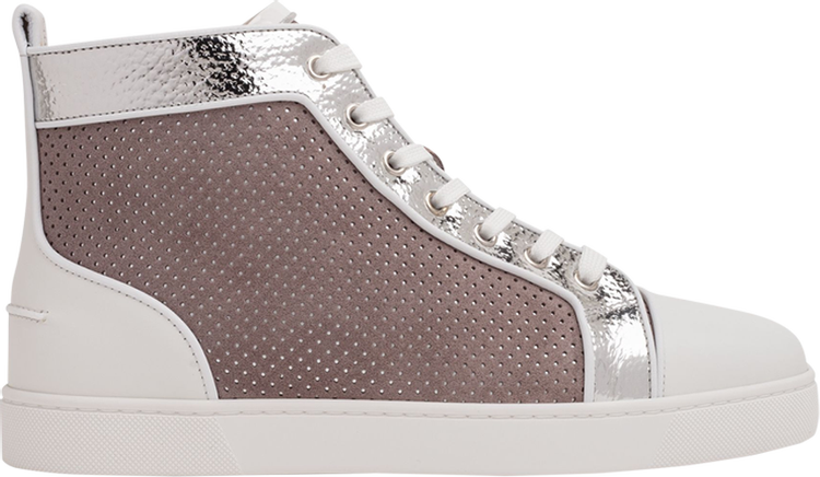 Trainers Christian Louboutin Silver size 36.5 EU in Suede - 25273017