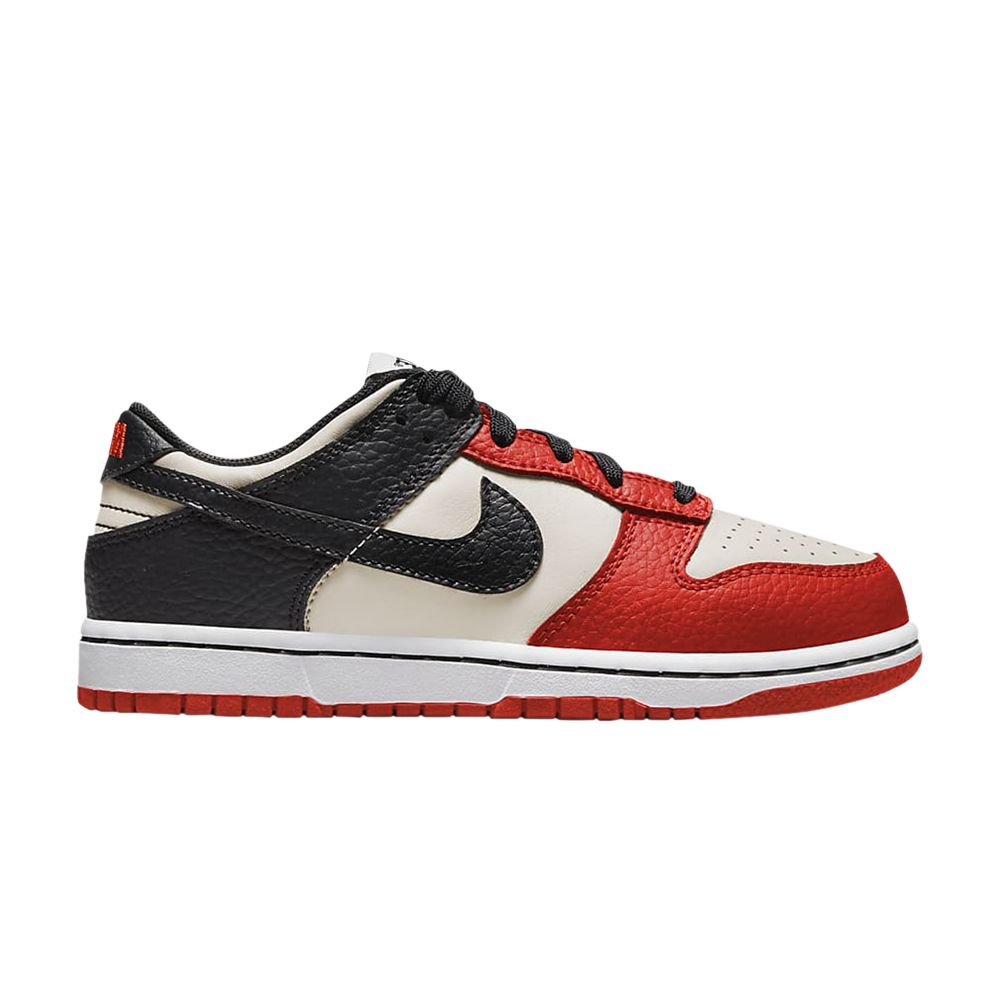 Pre-owned Nike Nba X Dunk Low Emb Ps '75th Anniversary - Bulls' | Red | Kid's Size 1