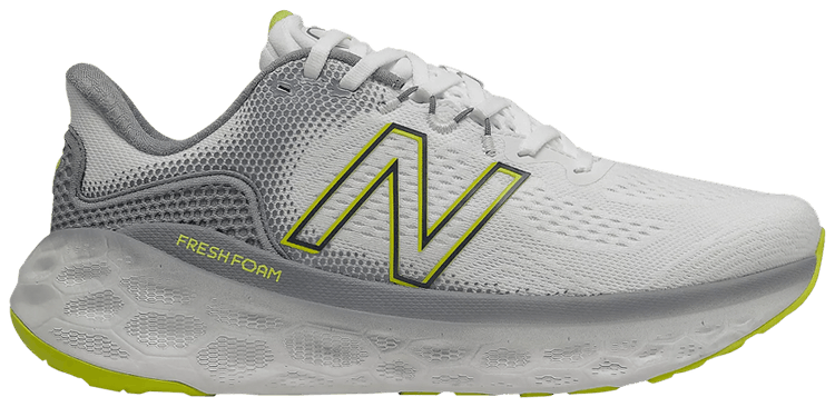 New Balance Fresh Foam More v3 4E Wide Ocean Grey Sulphur Yellow