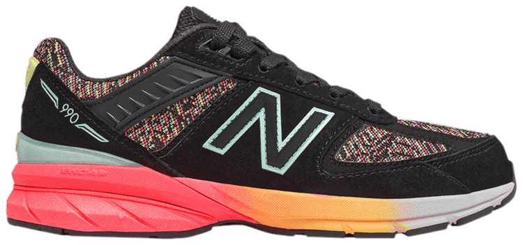 New Balance 990v5 Big Kid Black Tahitian Pink