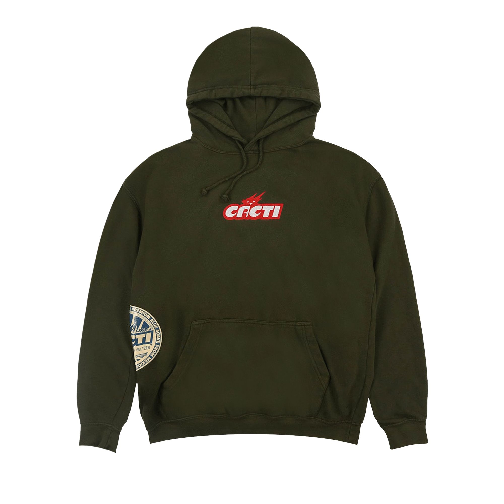 Cactus Jack by Travis Scott Cacti Mono Seal Hoodie 'Military Green' | Men's Size 2XL