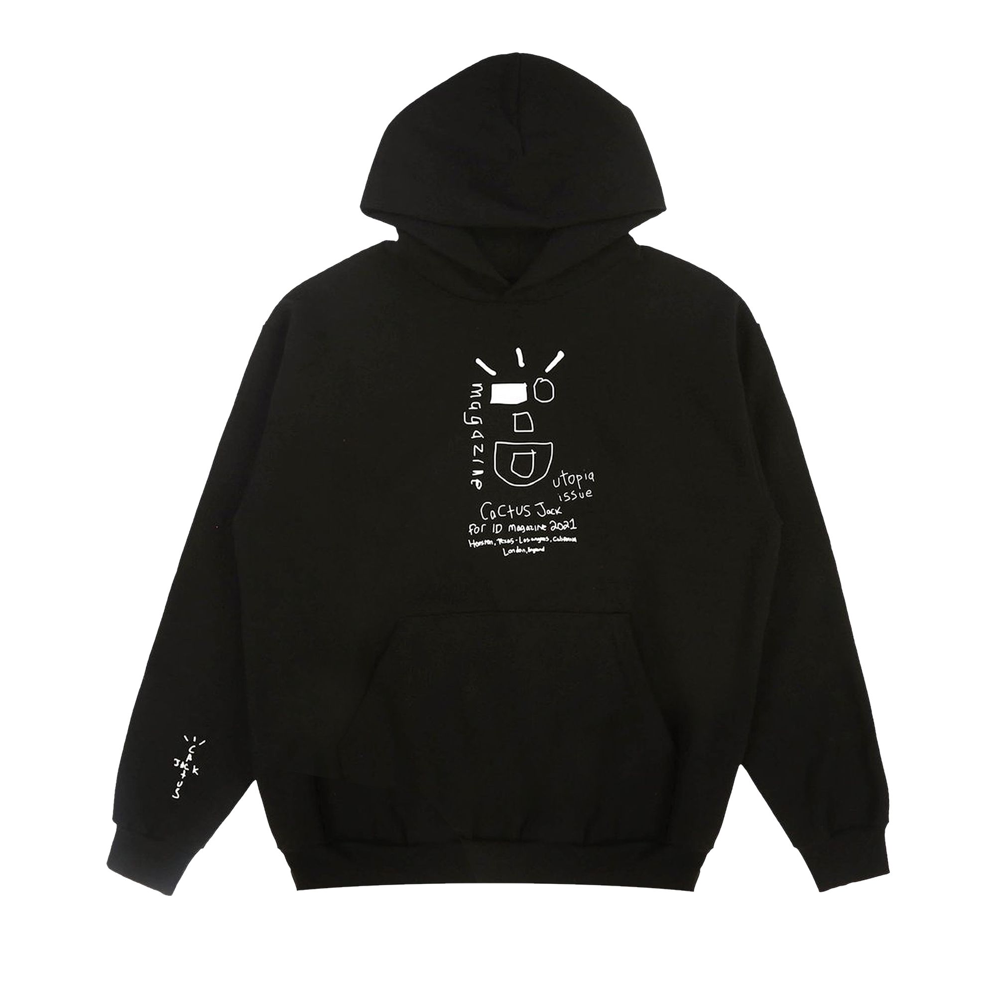 Cactus Jack by Travis Scott x i-D The Cactus Wink Hoodie 'Black' | Men's Size M