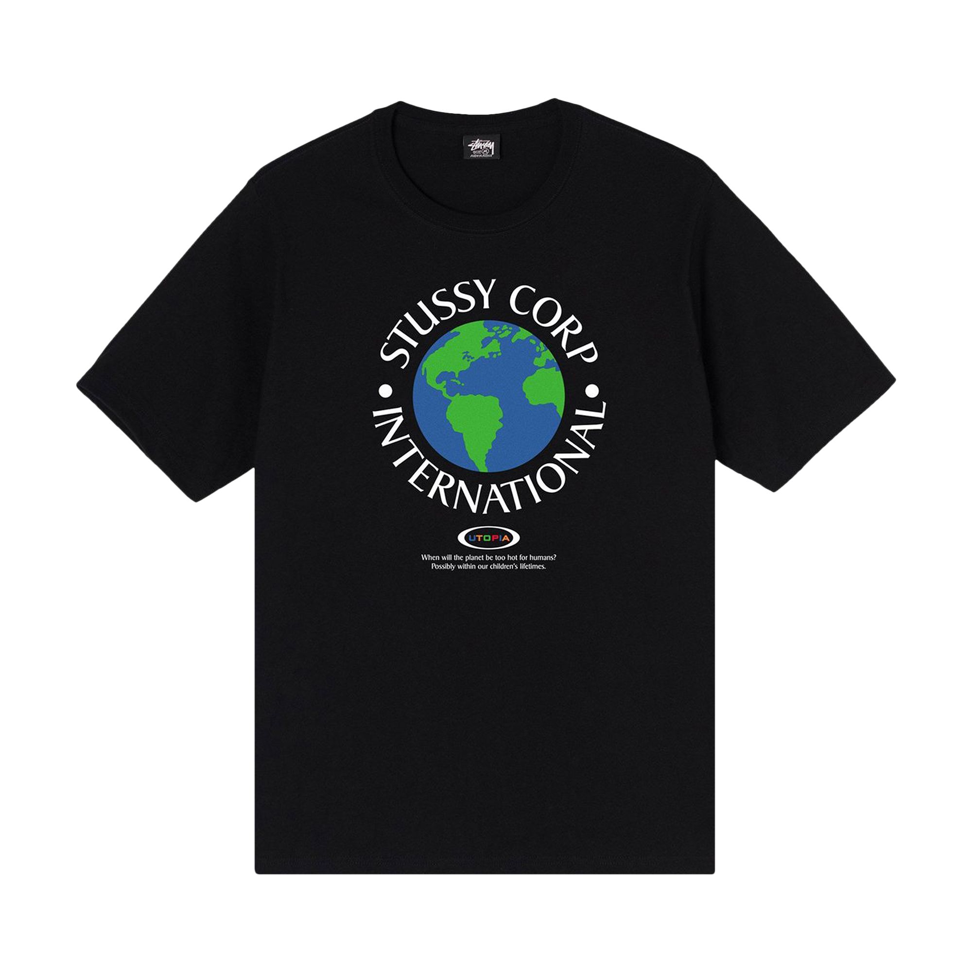Stussy Utopia Tee 'Black' | Men's Size S