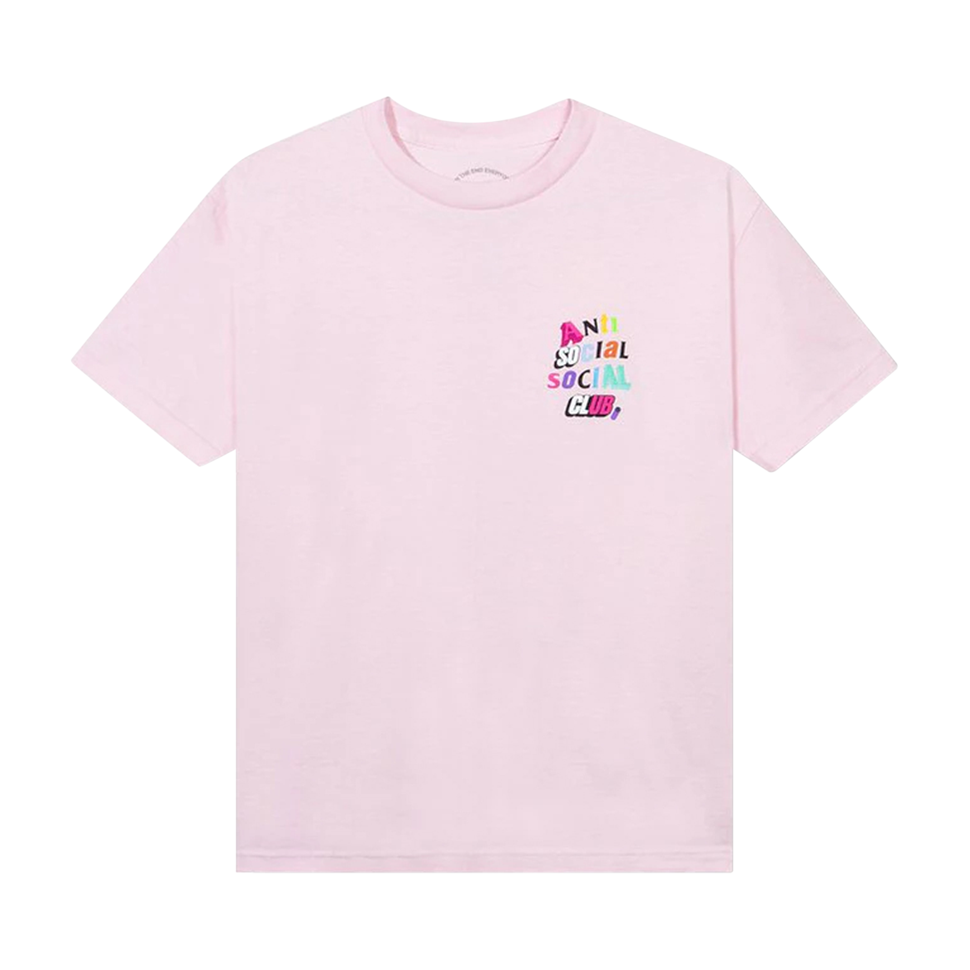Pre-owned Anti Social Social Club The Real Me Tee 'pink'