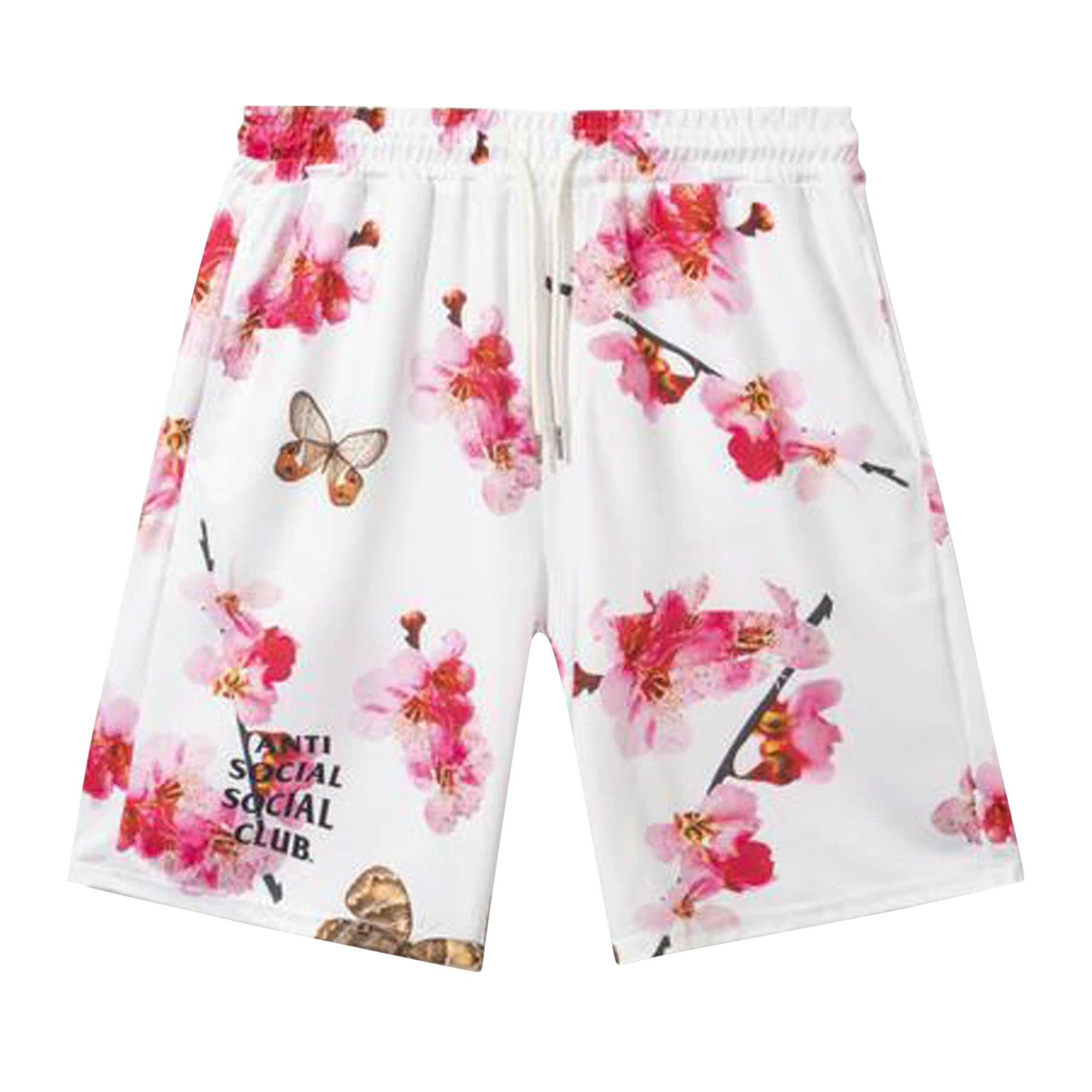 Anti Social Social Club Be My Butterfly Mesh Shorts 'White' | Men's Size XL