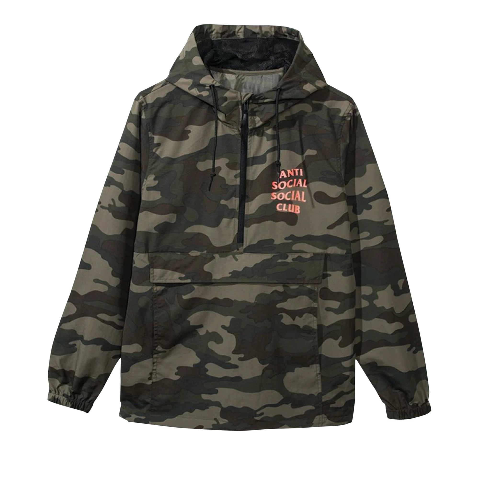Anti Social Social Club Anorak Jacket 'Camo' | Green | Men's Size 2XL