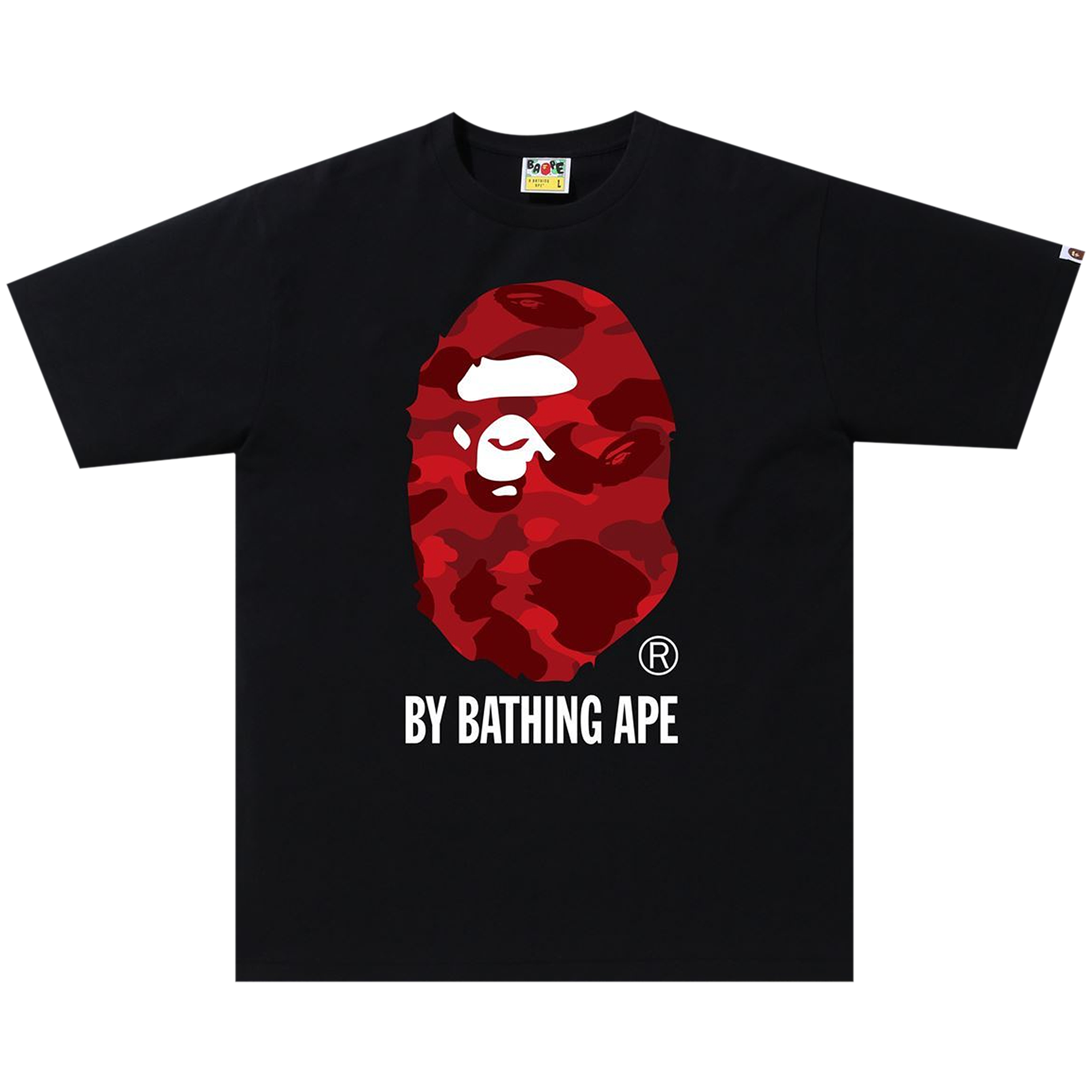 Pre-owned Bape Color Camo Tee 'black/red'