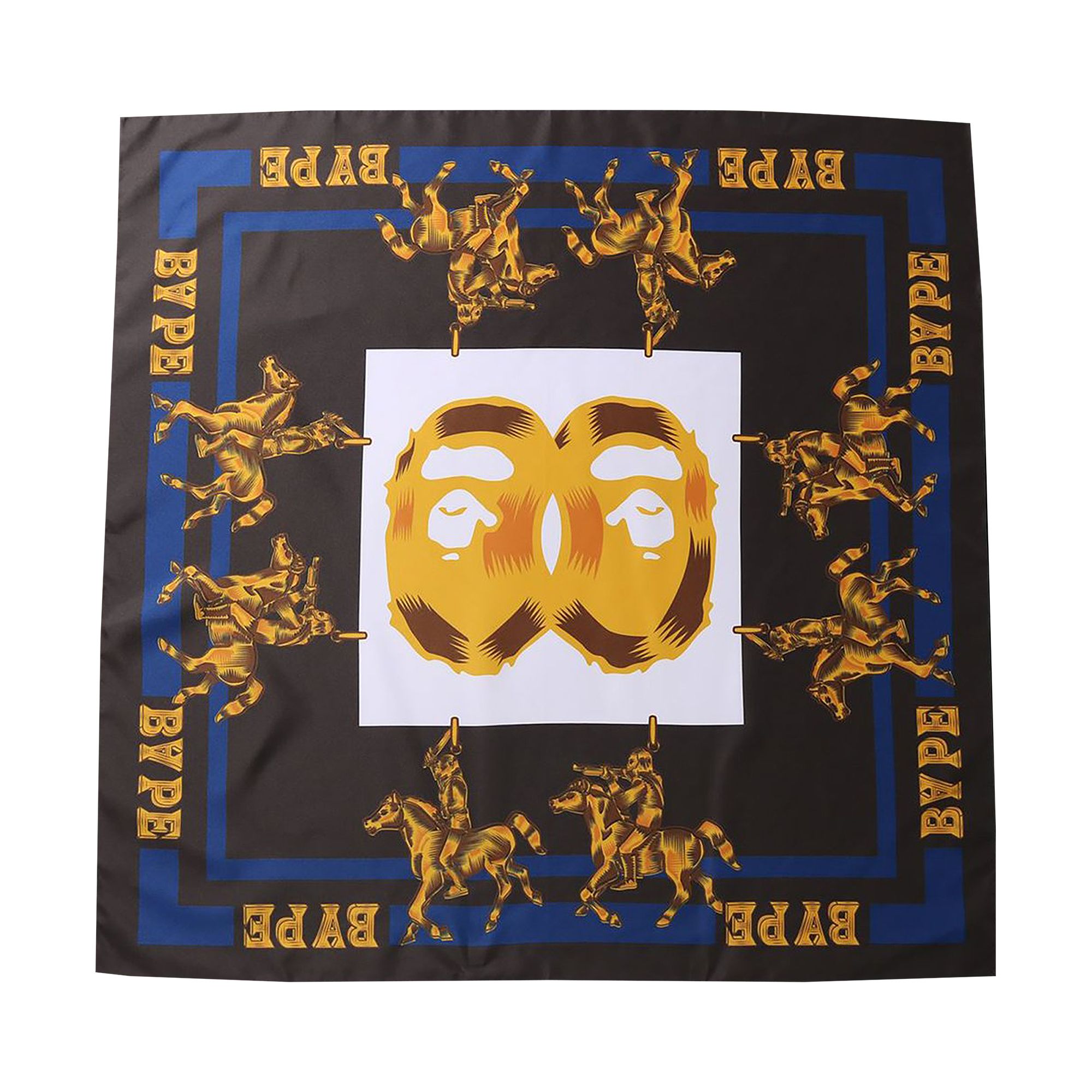 BAPE Double Ape Head Scarf 'Black' | Men's Size Onesize