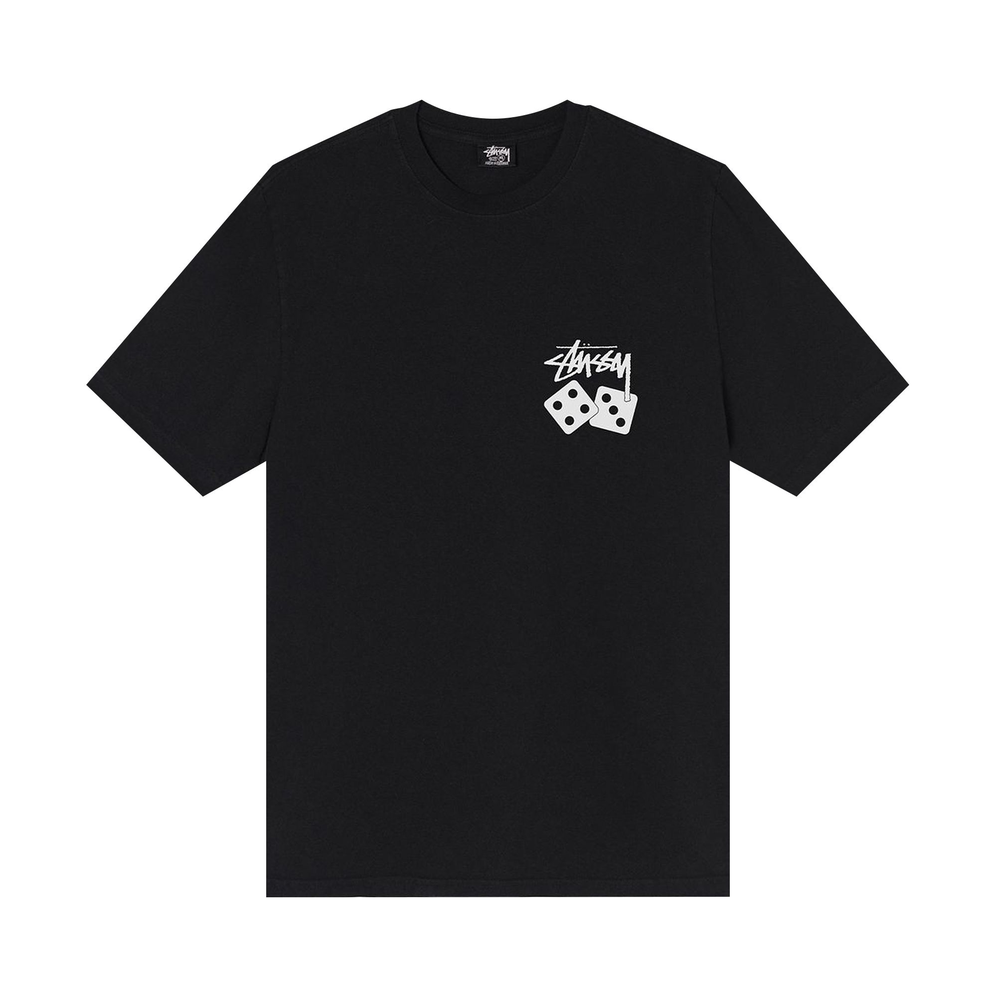 Stussy Dice Pigment Dyed Tee 'Black' | Men's Size M