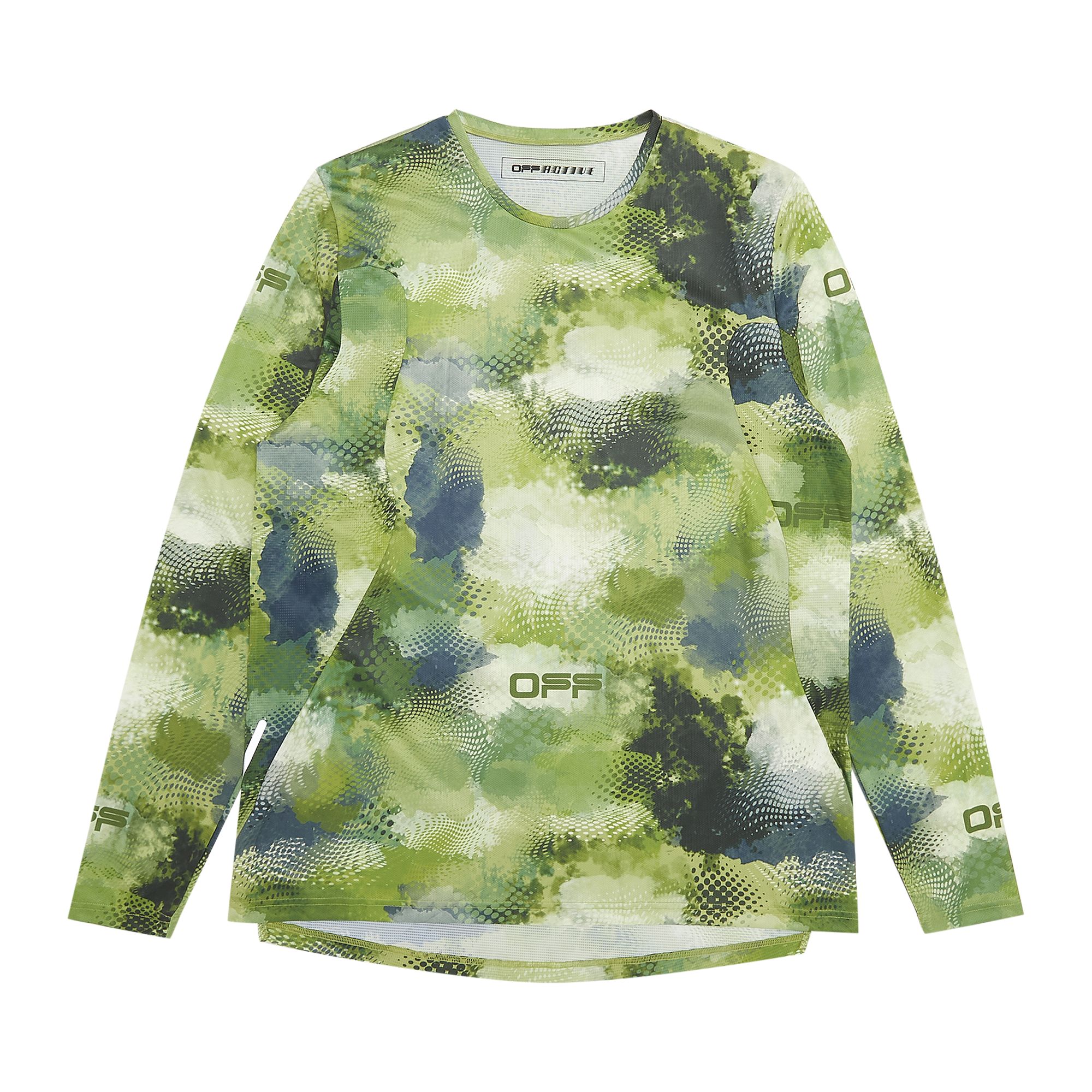 Pre-owned Off-white Active Long-sleeve Tee Aop 'multicolor' | Multi-color | Men's Size Xl