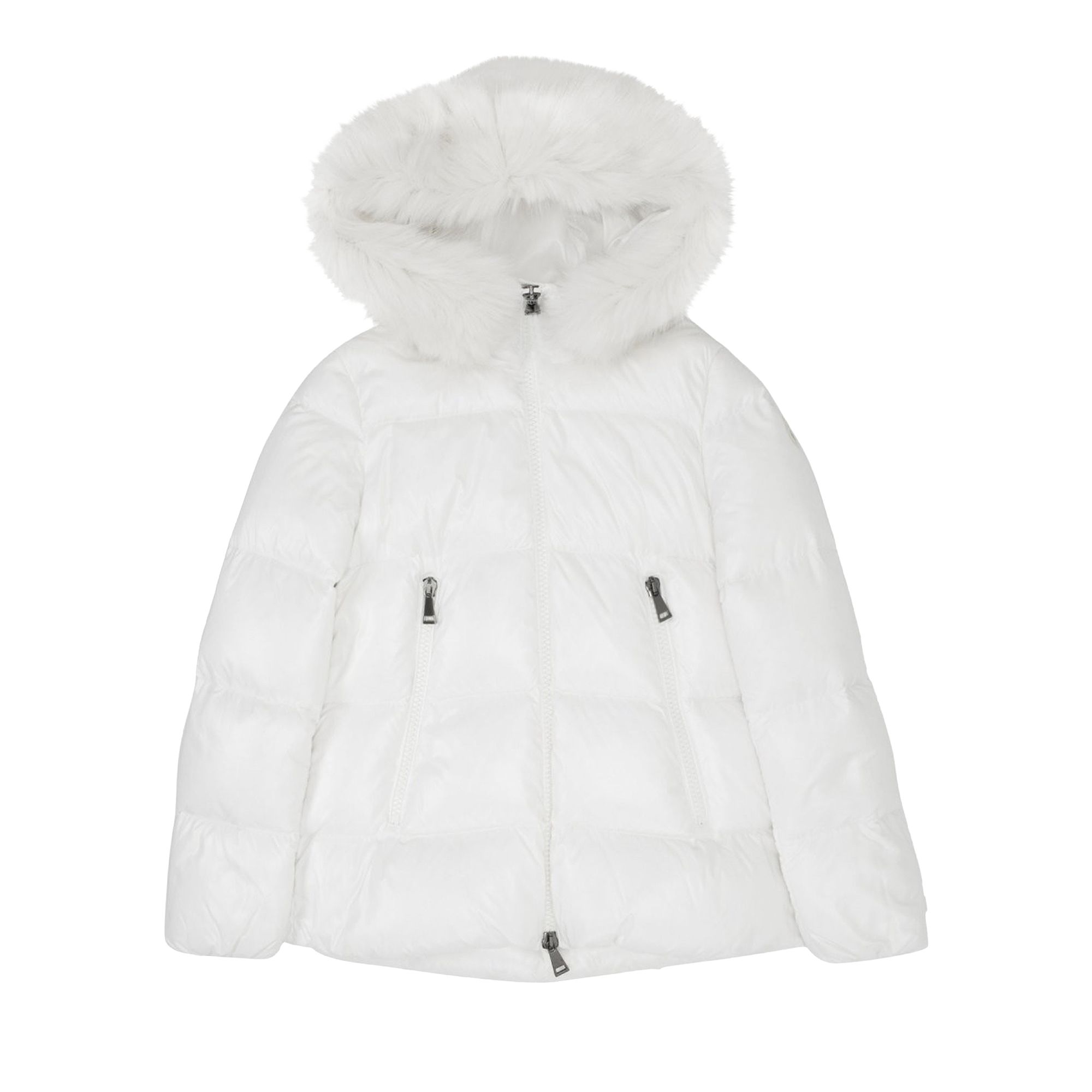 Pre-owned Moncler Laiche Zip Up Puffer Jacket 'white' | Men's Size 2