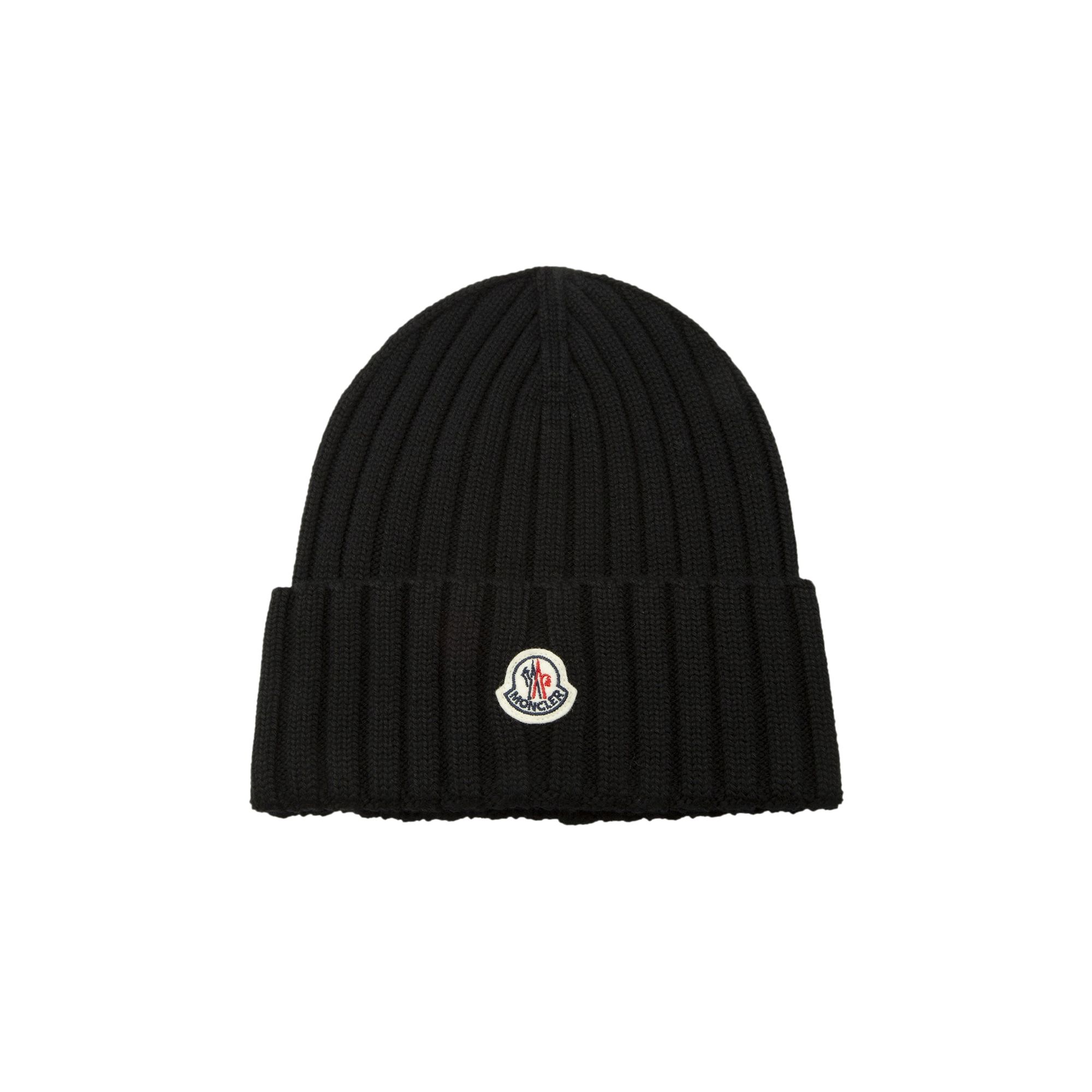 Pre-owned Moncler Knitted Hat 'black'