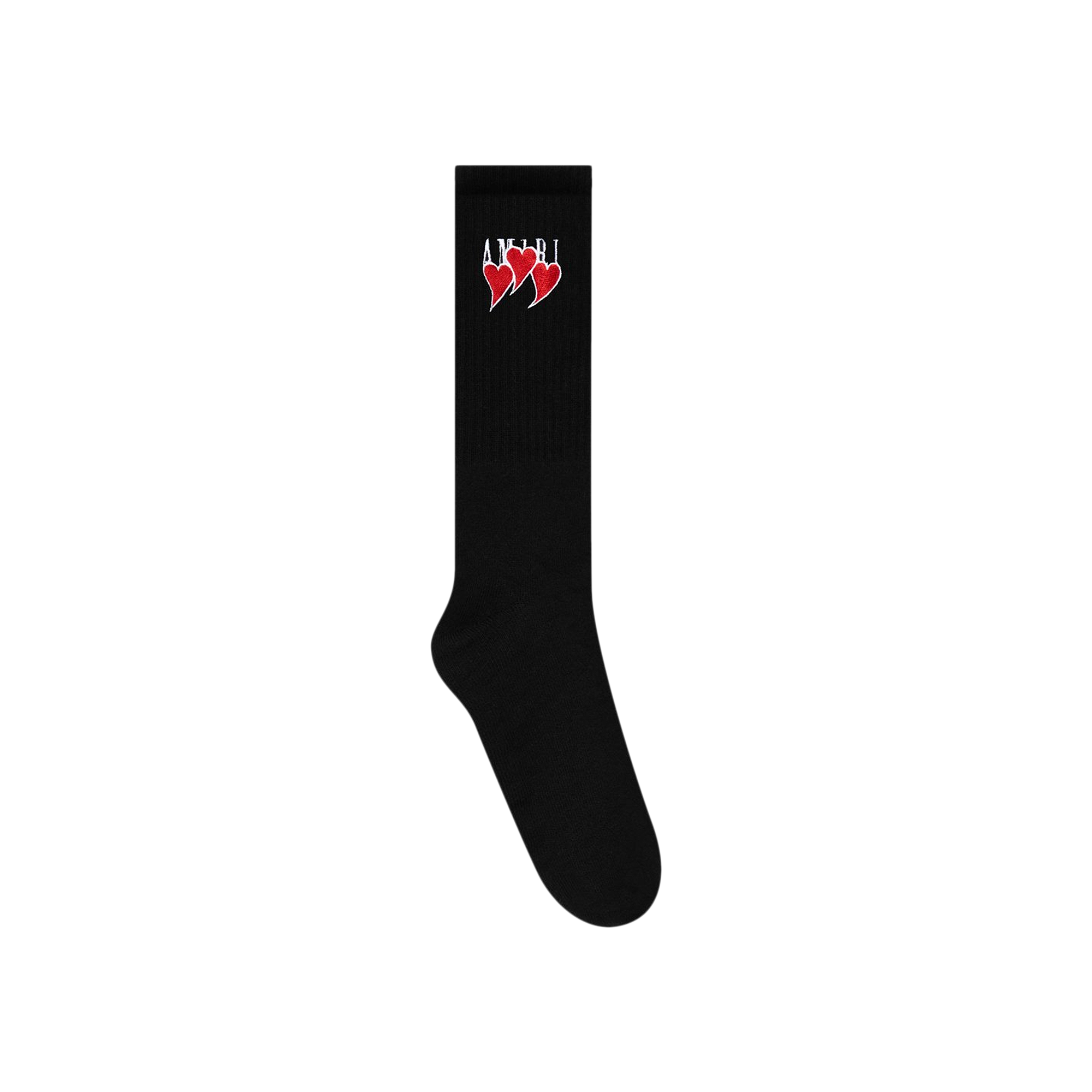 Pre-owned Amiri Hearts Sock 'black'