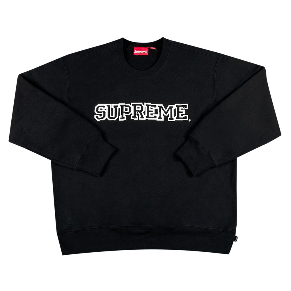 Supreme Shattered Logo Crewneck 'Black' | Men's Size XL