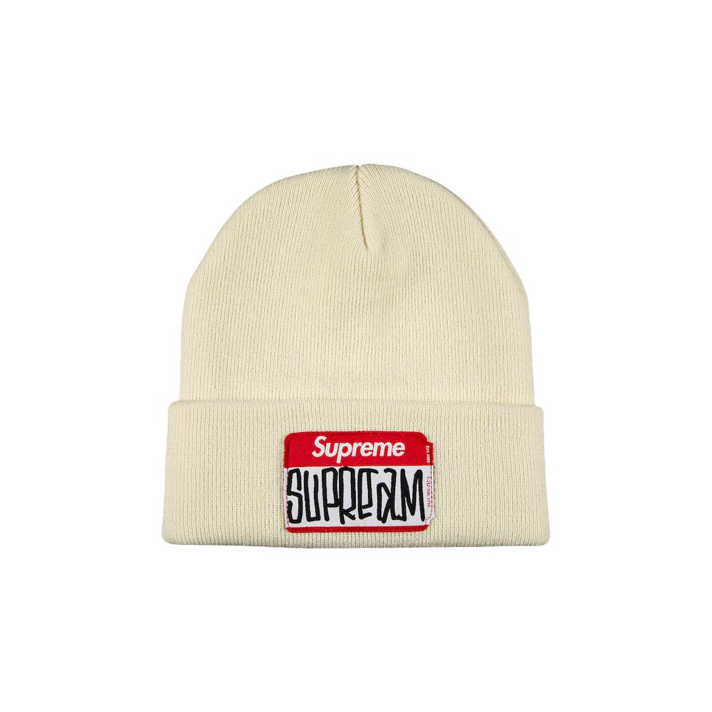 Supreme Gonz Nametag Beanie 'Natural' | Cream | Men's Size Onesize