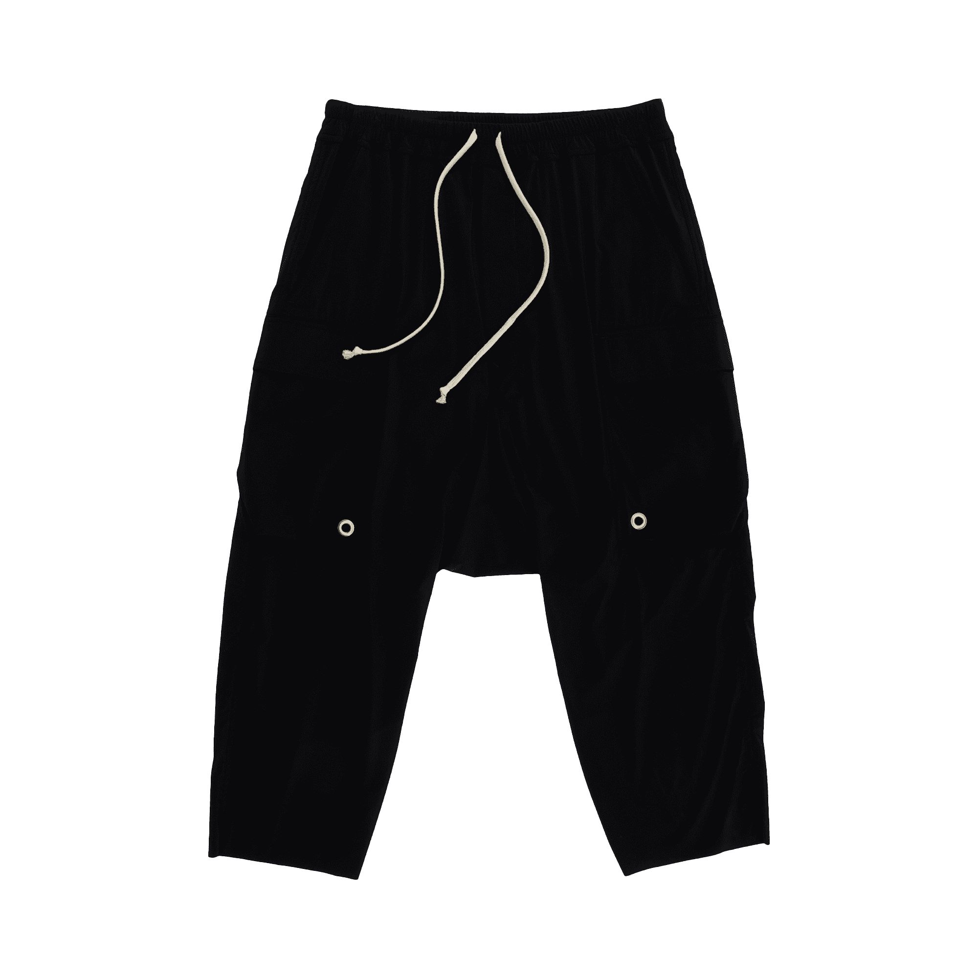 Rick Owens Cargo Cropped Pants 'Black' | Men's Size 50