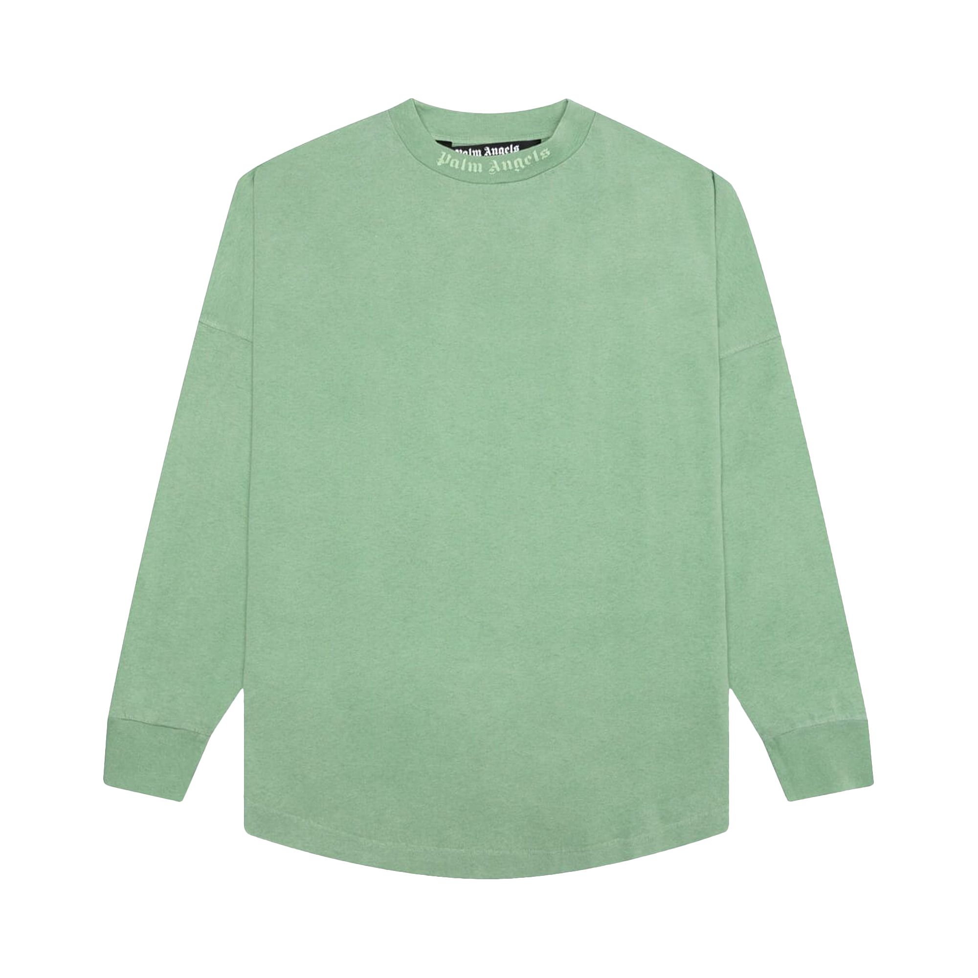 Palm Angels GD Classic Logo Over Long-Sleeve Tee 'Forest Green' | Men's Size L