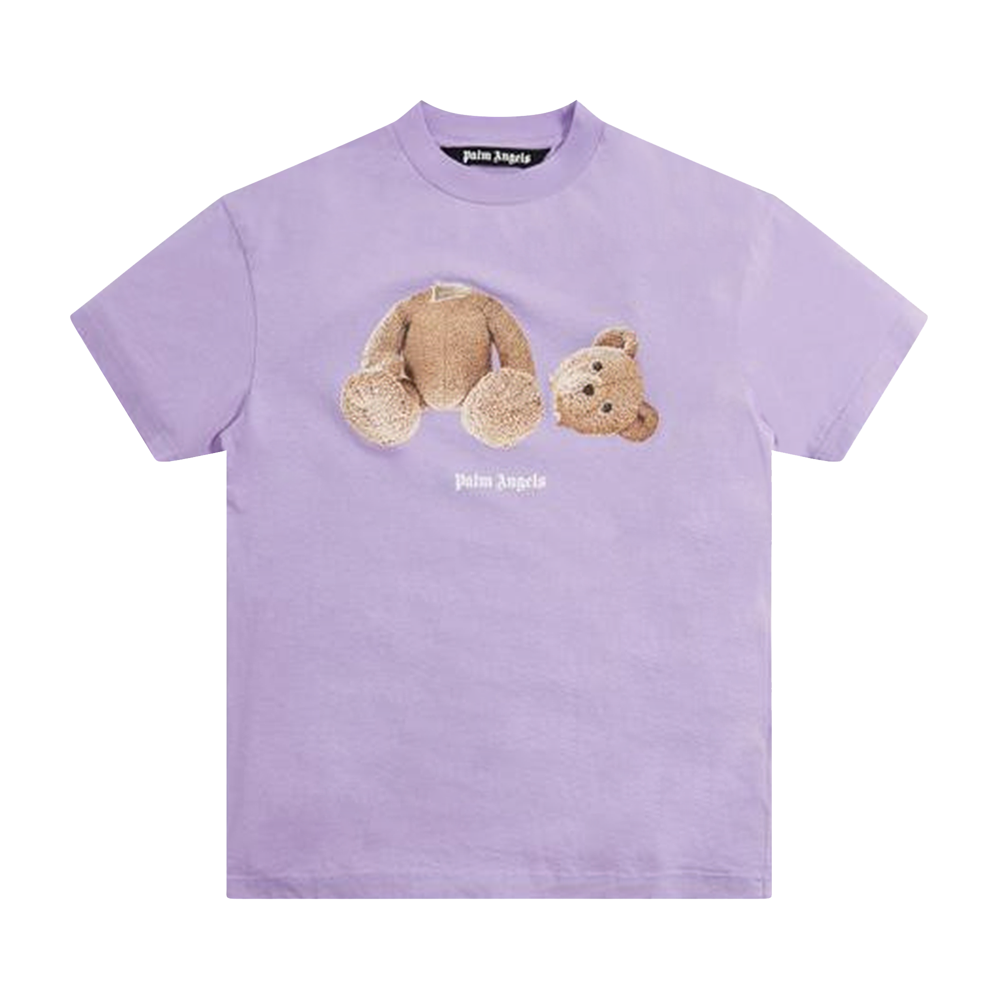 Pre-owned Palm Angels Bear Classic Tee 'lilac/brown' In Purple