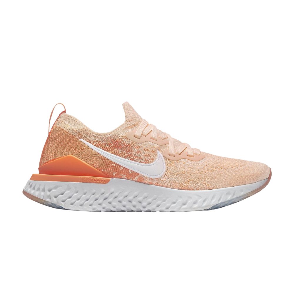 Click to view more detailed imagery on our partner's website Pre-owned Nike Wmns Epic React Flyknit 2 'sunset Tint' In Orange