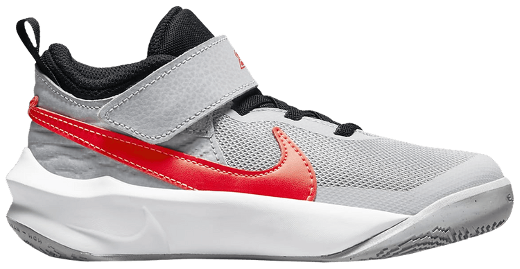 Nike Team Hustle D10 PS Light Smoke Grey Bright Crimson