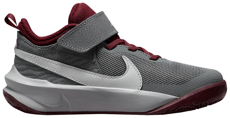 Nike Team Hustle D10 PS Smoke Grey Dark Beetroot