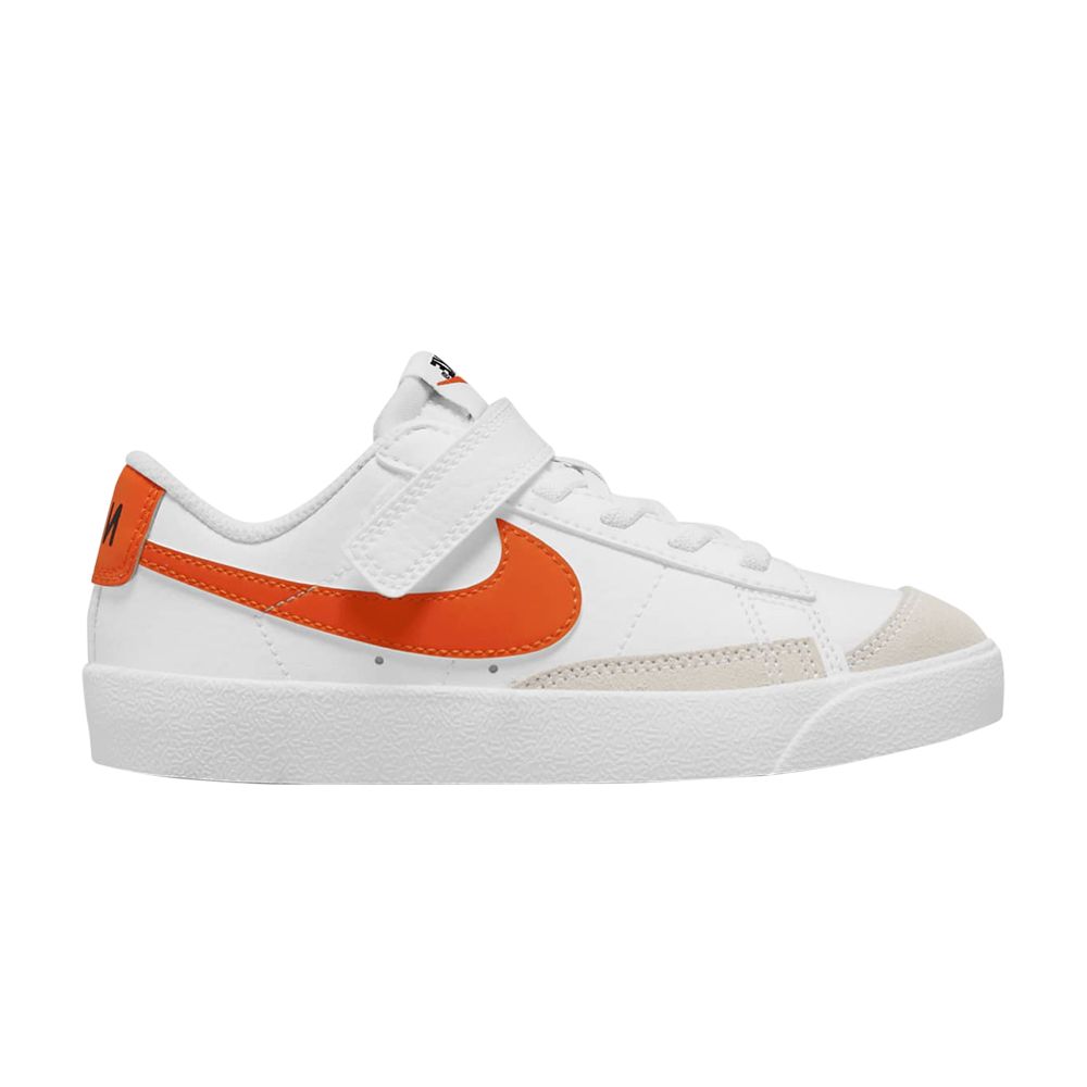 Pre-owned Nike Blazer Low '77 Ps 'white Team Orange' | Kid's Size 11