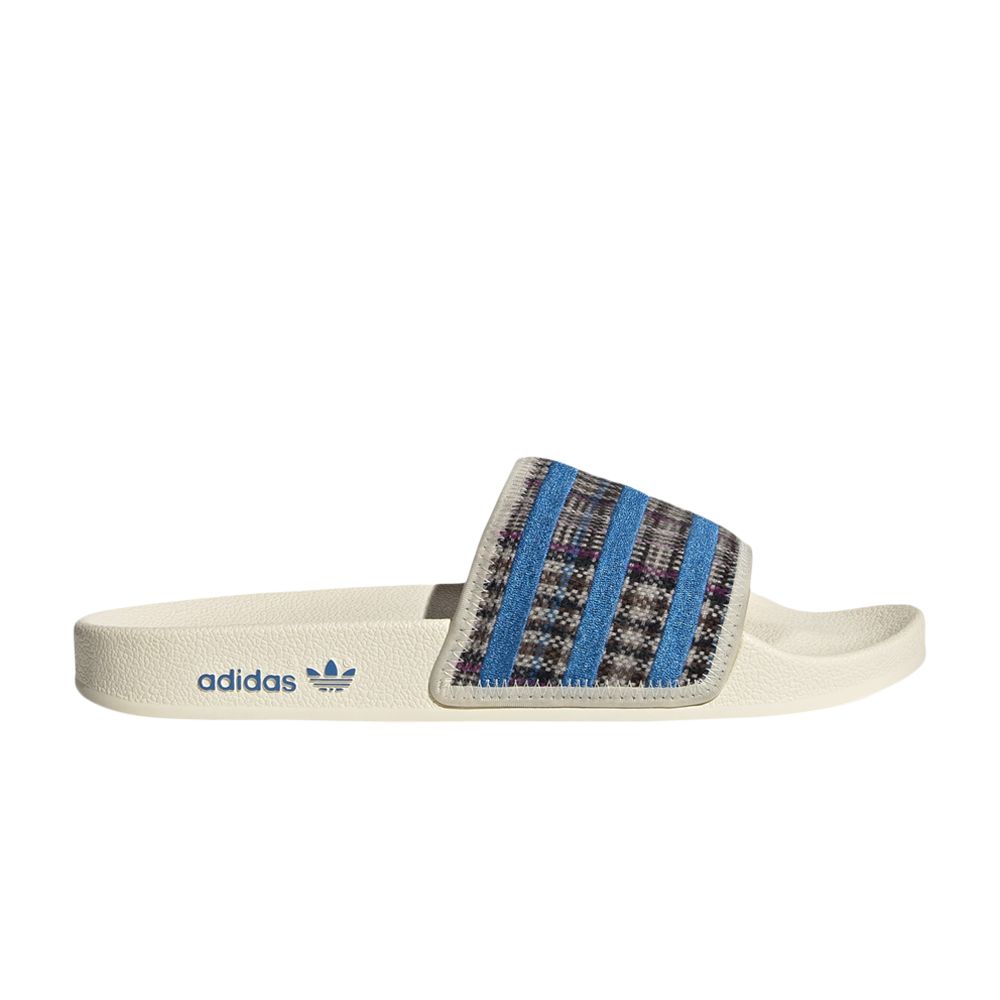 Pre-owned Adidas Originals Adidas Adilette Slide 'cozy Pack - Wonder White Blue Bird' | Men's Size 5