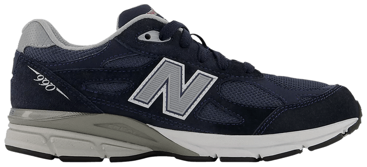 New Balance 990v3 Big Kid Wide Navy