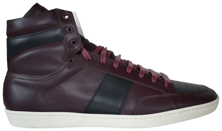 Buy Saint Laurent Signature Court Classic SL 10H High Burgundy 418026 D2630 6228 GOAT UK