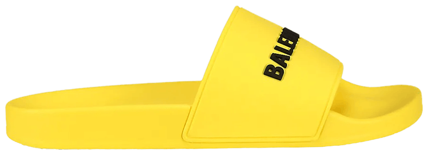 Buy Balenciaga Pool Slides 'Yellow Black' 565826 W1S80 7010 GOAT