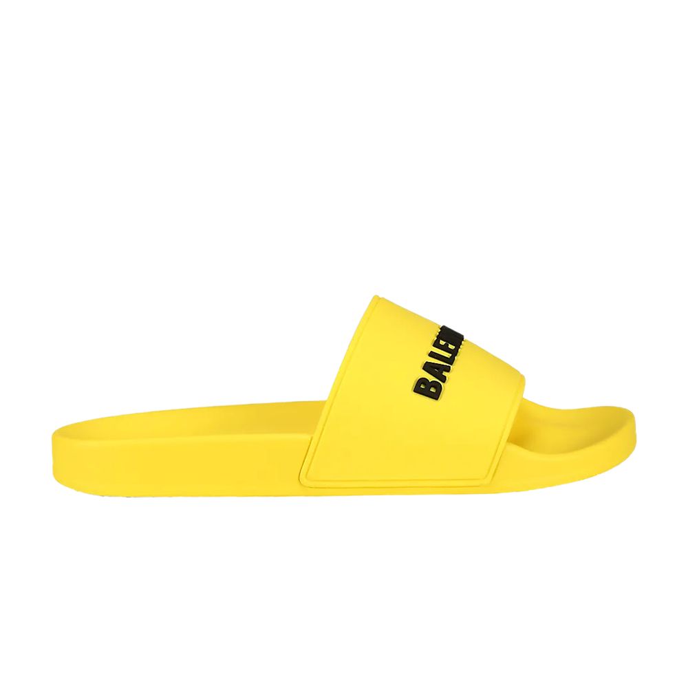 Balenciaga Pool Slides 'Yellow Black' | Men's Size 40
