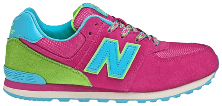 New Balance 574 Big Kid Diva Pink Aqua