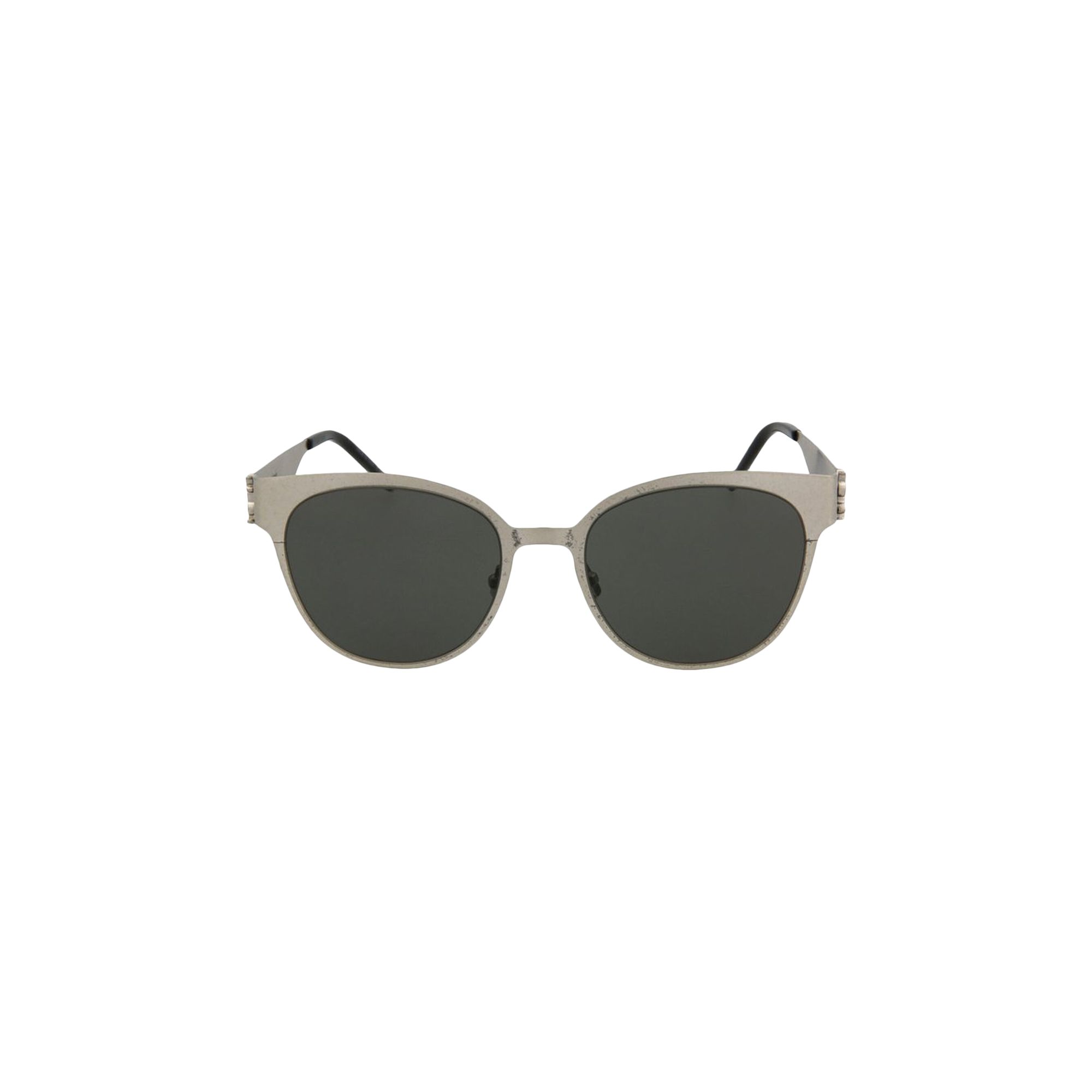 Pre-owned Saint Laurent Round Metal Sunglasses 'silver'