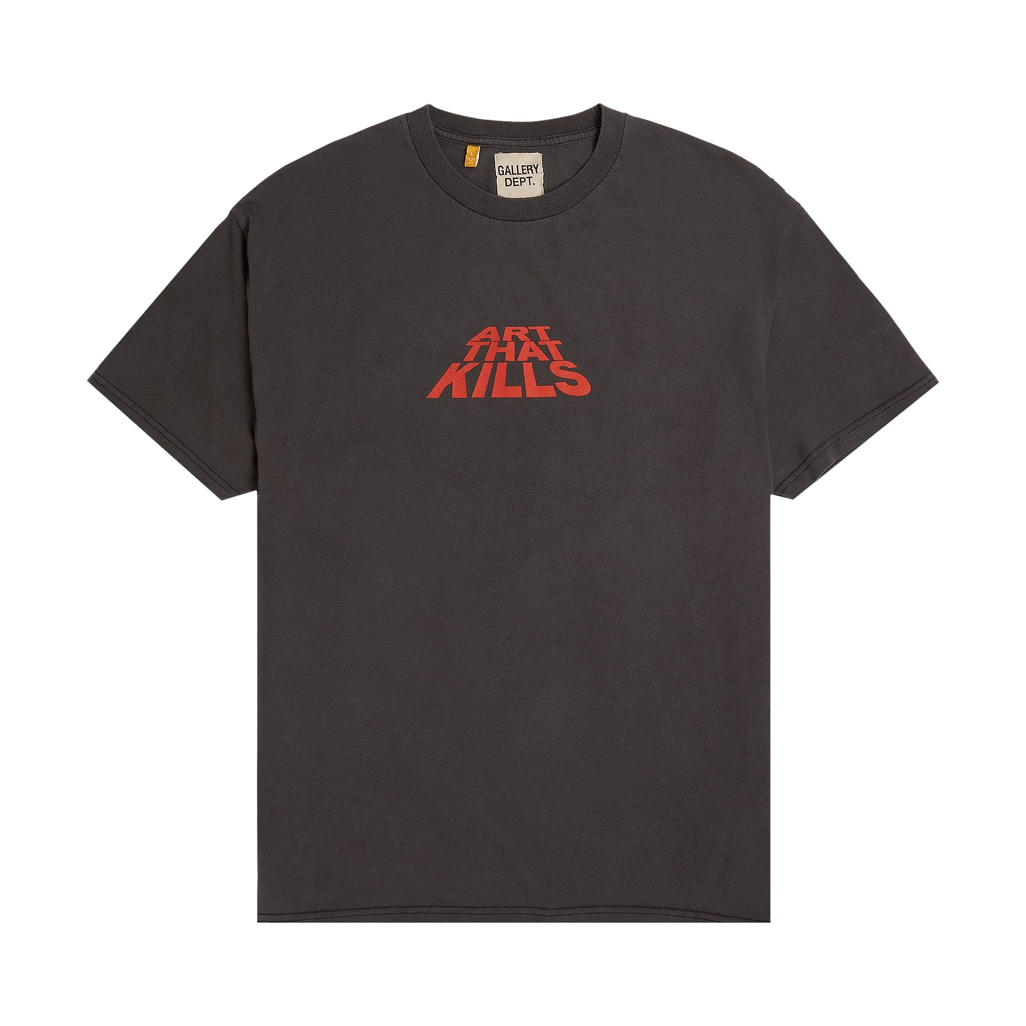 Pre-owned Gallery Dept. Art That Kills Stack Logo Tee 'vintage Black' | Men's Size Xl