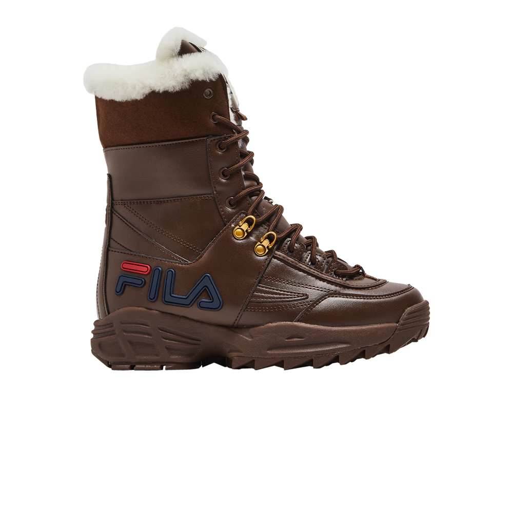 Pre-owned Fila Wmns Disruptor Boot 'brown'