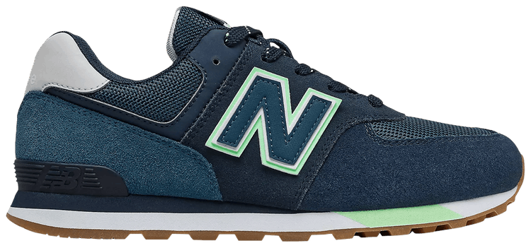 New Balance 574 Big Kid Wide Lagoon