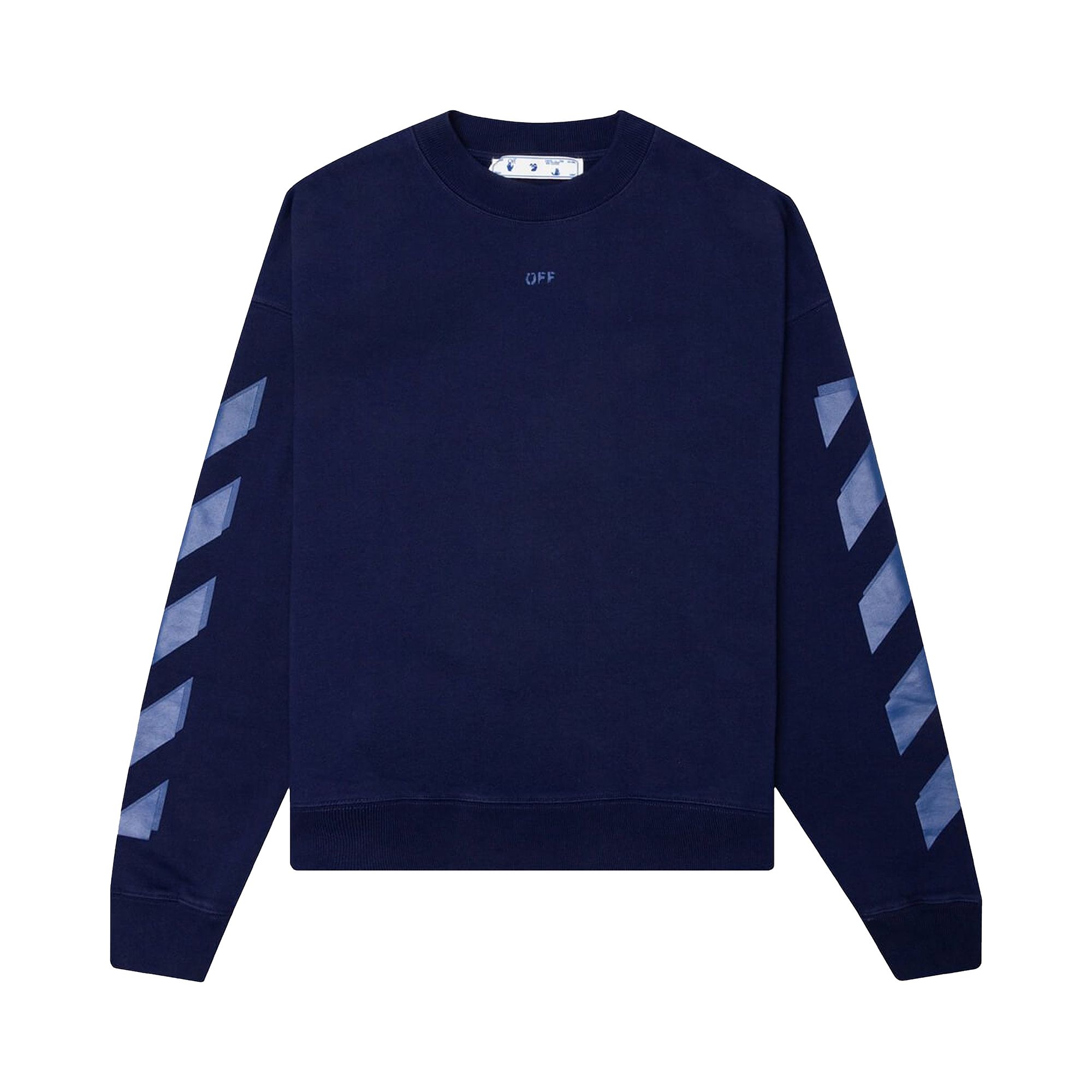 Pre-owned Off-white Rubber Arrow Skate Crewneck 'blue/blue'