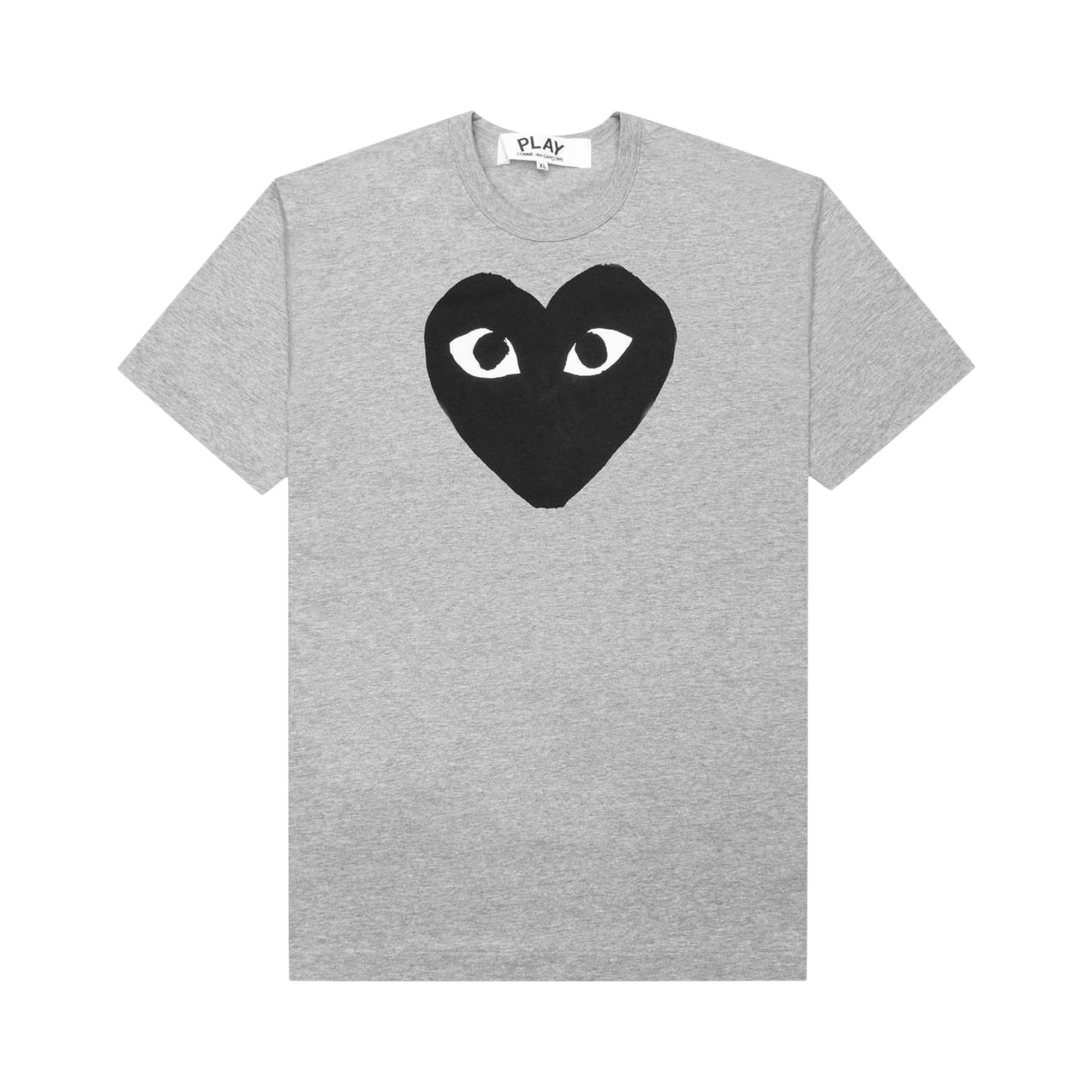 Pre-owned Comme Des Garçons Play Heart T-shirt 'grey'