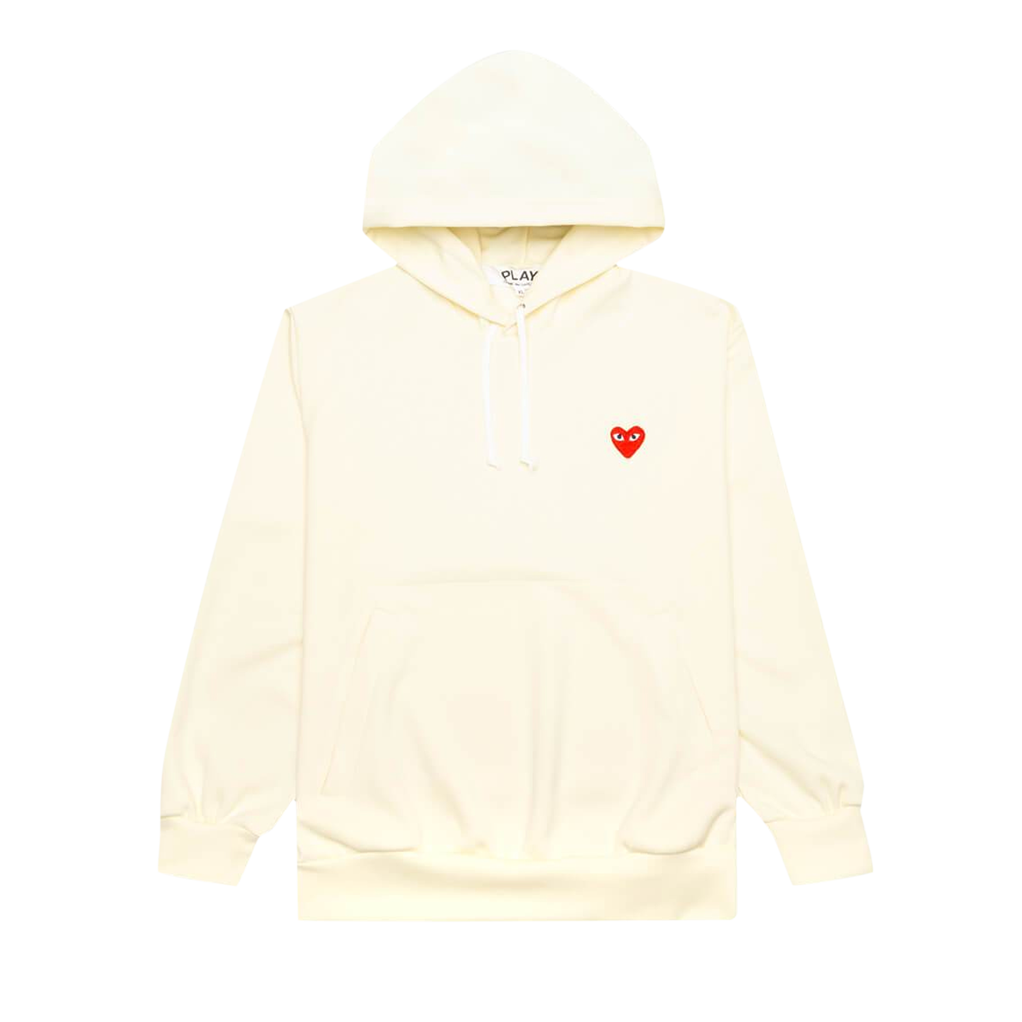 Pre-owned Comme Des Garçons Play Zip Up 'off-white'